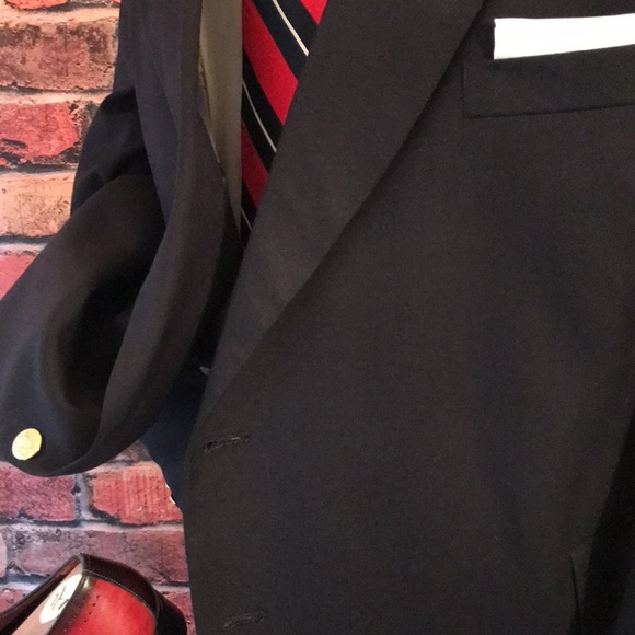 Botany 500 Portly Blue Blazer - Picture 15 of 17